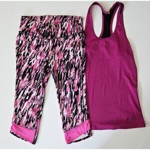 Under Armour S Capri Leggings Tank Top Set